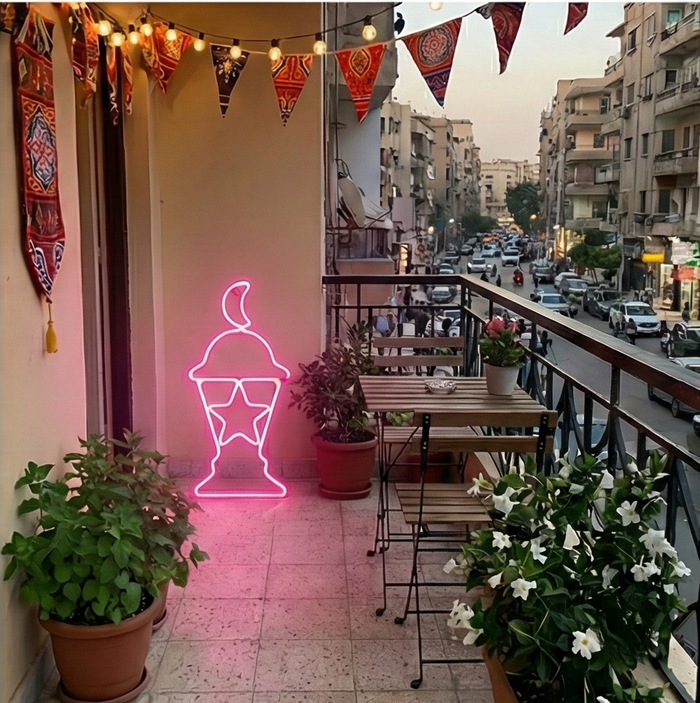 فانوس ليد مضيء حجم كبير